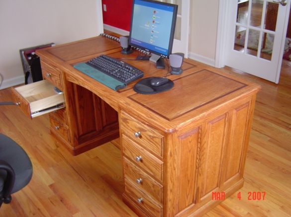 free computer desk plans woodworking